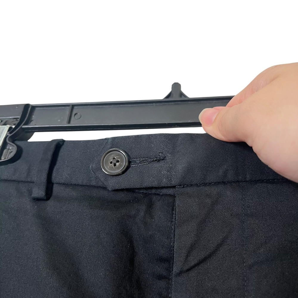 Reiss OE Hampton Chino Shorts Mens 28 Black Cotton Stretch Travel Shorts - Picture 5 of 10